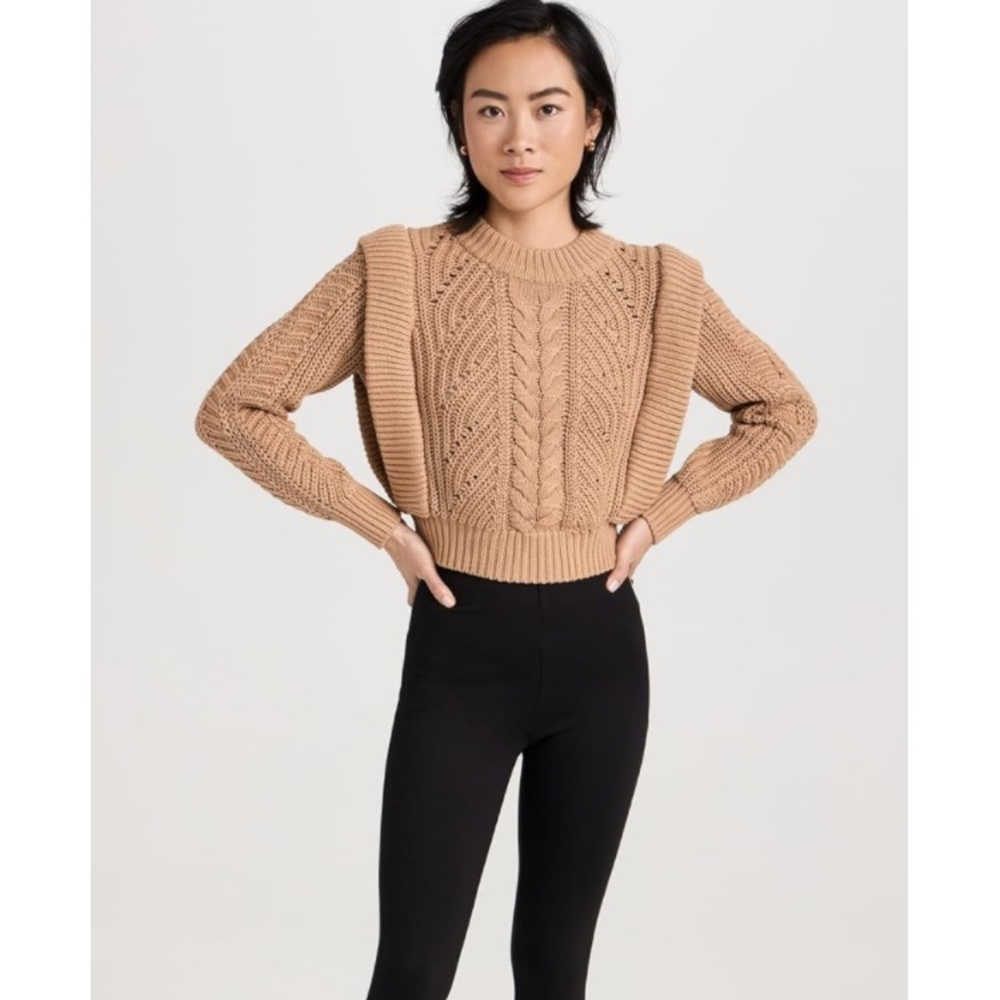 Nwt English Factory Tan Knitted String Shoulder S… - image 5